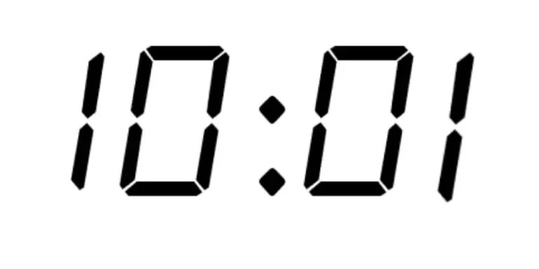 10:01 – Odwrócona godzina lustrzana